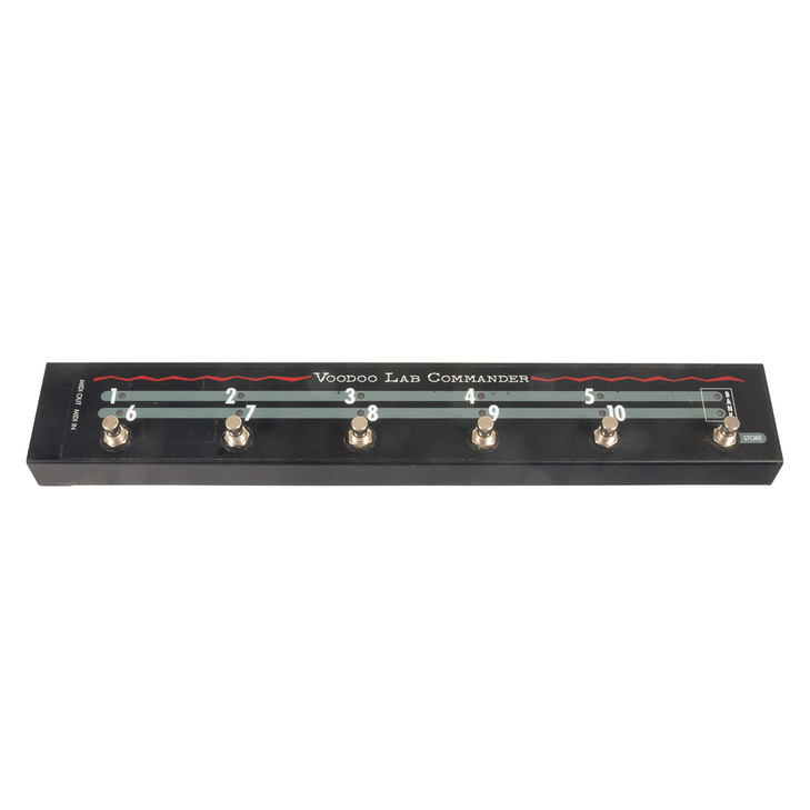 Voodoo Lab Commander 6-Button MIDI Switcher Pedal w/ 5-Pin MIDI Cable USED