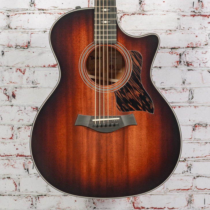 Taylor - (2025) 324ce - Acoustic-Electric Guitar - Mahogany/Mahogany - Shaded Edge Burst Top - with Hardshell Case - x5052 CLEARANCE (324ce SEB-5052)