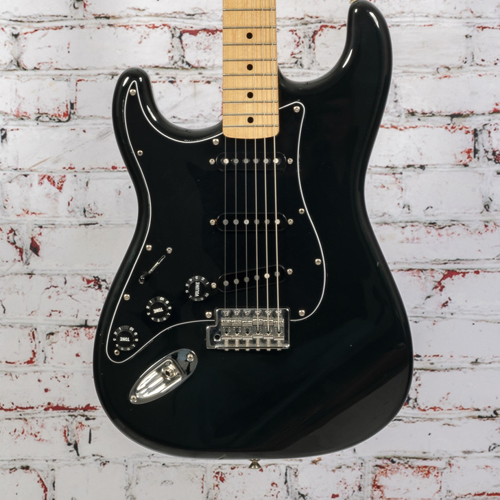 Un-Branded Left-Handed Electric Guitar Black w/David Allen PUPs & Music Kraft Licensed By Fender 70's-Style Neck USED