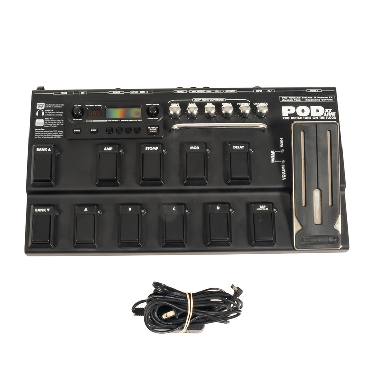 Line 6 POD XT Live Multi-Effects Pedal w/Box and PSU USED