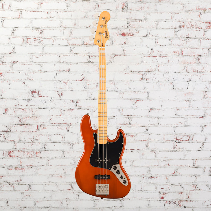Squier - Classic Vibe Active '70s Jazz Bass Guitar - Maple Fingerboard - Mocha with Black Pickguard