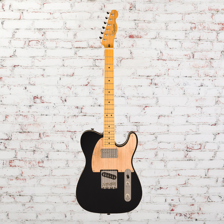 Squier - MMM Exclusive FSR Classic Vibe 60s Custom Telecaster - Electric Guitar - SH Wide Range - Black with  Gold Anodized Pickguard