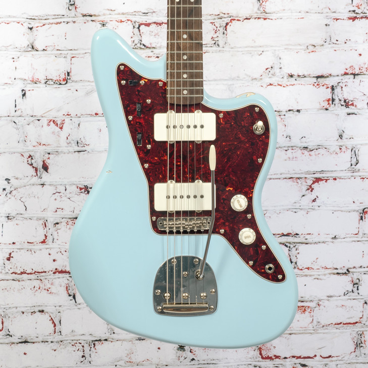 Squier 2021 FSR Classic Vibe 60s Jazzmaster Electric Guitar Daphne Blue With Bag USED