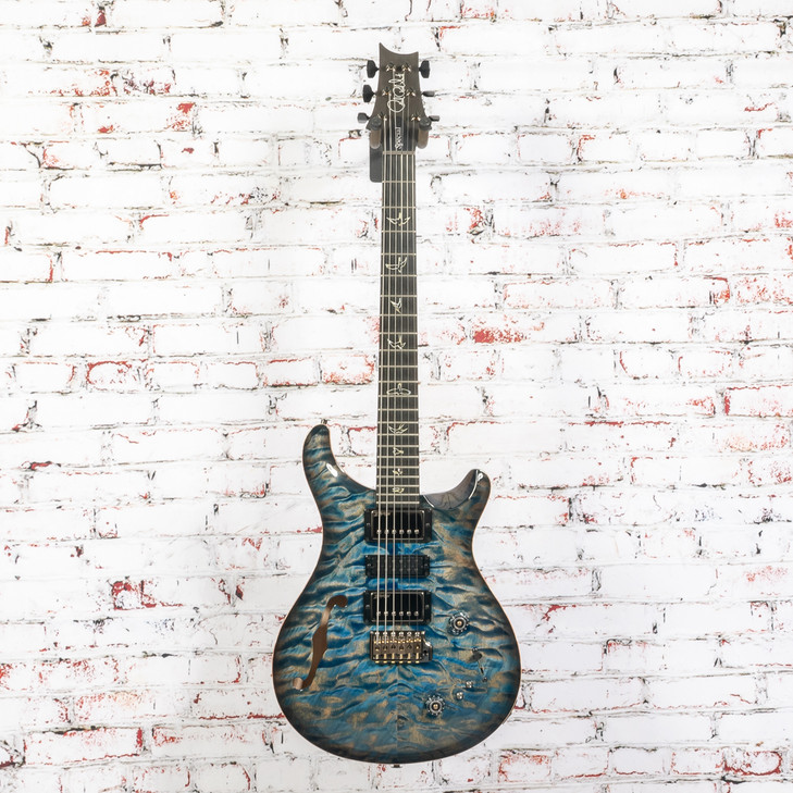 PRS - Paul Reed Smith Special 22 - Semi-Hollow Electric Guitar - Quilt Maple w/Swamp Ash Back - Cobalt Smokeburst - 10-Top - w/ Hardshell Case - x8452