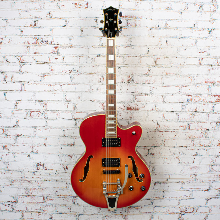 Arbor - AD140 - Hollowbody Electric Guitar - Cherry Red Sunburst - USED