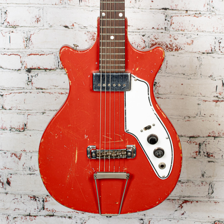 Tosca Valco Supro 1960s Single Pickup Thunderstick Electric Guitar Red with Bag  VINTAGE