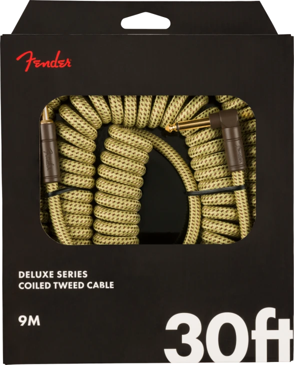 Fender - Deluxe Coil Instrument Cable - Tweed - 30' 