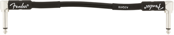 Fender - Professional Series Instrument Cable - Angle/Angle - 6" - Black