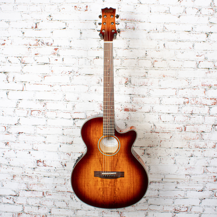 Mitchell - MX430 - Acoustic Guitar - Spalted Maple Whiskey Burst - USED