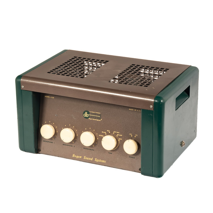 Bogen - H-30 2-Channel 30-Watt Tube PA Converted to Guitar Amplifier Head Green and Black - VINTAGE