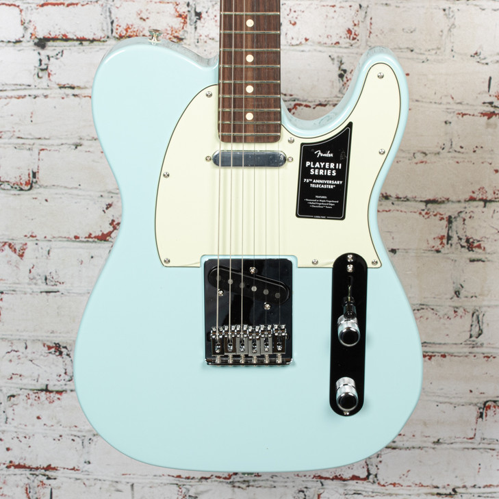 Fender - 75th Anniversary Player II Telecaster - Electric Guitar w/ Rosewood Fingerboard - Daphne Blue