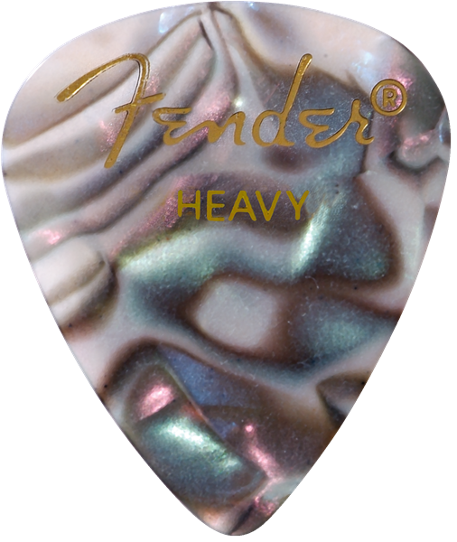 Fender - Premium Celluloid Guitar Picks - 351 Shape - Abalone - Heavy - Pack of 12