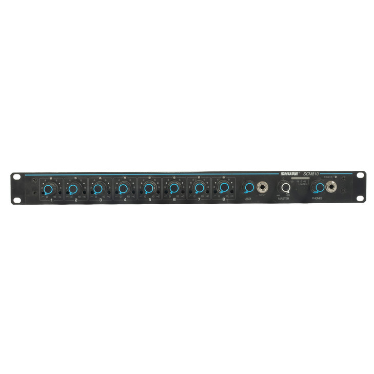 Shure SCM810 8 Channel Mic Mixer 1U Rack USED