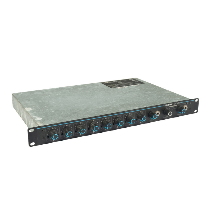 Shure SCM810 8 Channel Mic Mixer 1U Rack USED