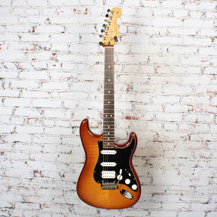 Fender - 2020 Player Stratocaster Electric Guitar - HSS - Plus Top Tobacco Sunburst - USED