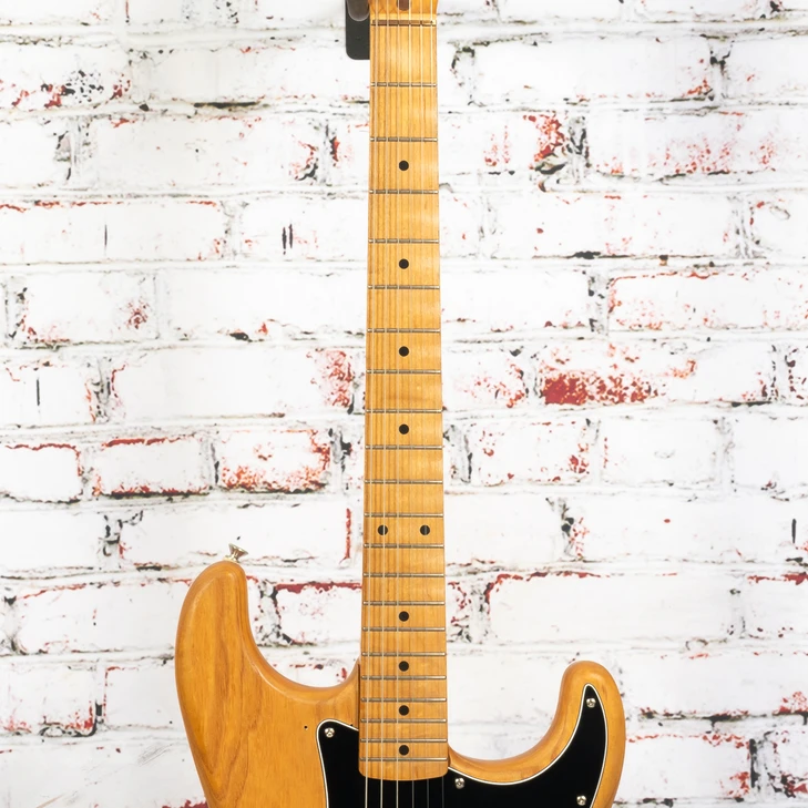 Unbranded - S Style Electric Guitar w/ Single Humbucker - Natural with Am Pro Body and Road Worn Neck - USED