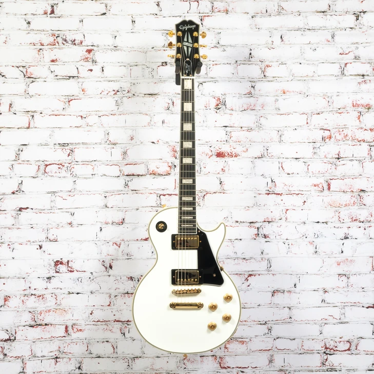 Epiphone - 2025 Les Paul Custom Electric Guitar - Alpine White - w/ Bag USED