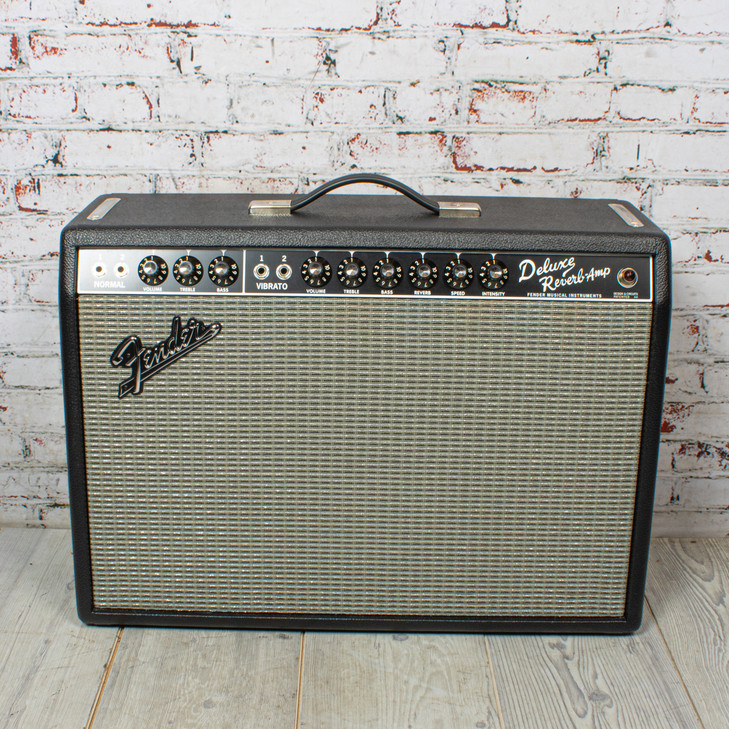 Fender Deluxe Reverb 65 Reissue 1x12 22w Tube Guitar Combo Amp with Cover and FSW USED