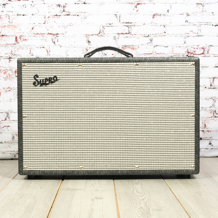 Supro Black 1799 Magick 212 Guitar Extension Cab USED