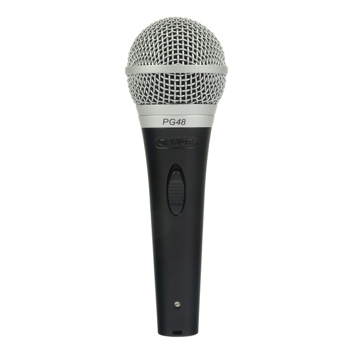 Shure PG48 Handheld Dynamic Cadriod Vocal Microphone with Bag USED