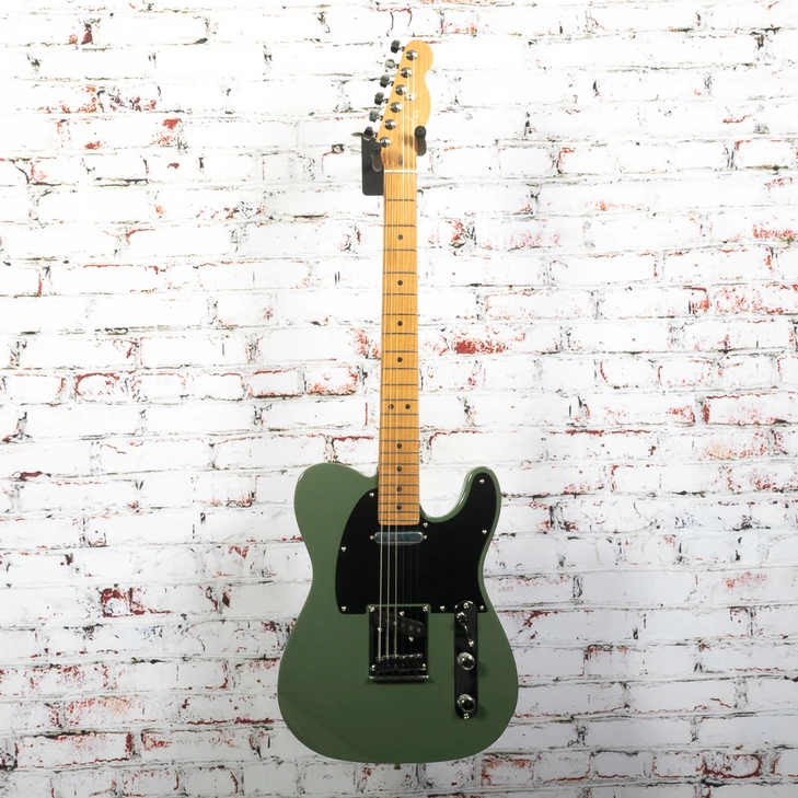 Fender - Dealer Exclusive American Ultra II - Telecaster Electric Guitar w/ Roasted Maple - Antique Olive - w/ Hardshell Case