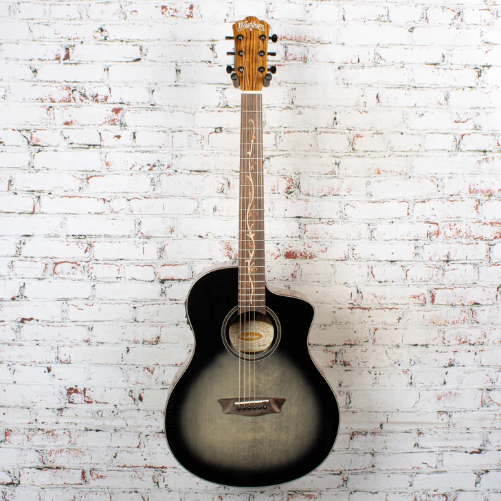 Washburn - Bella Tono Vite S9V BTS9VCECH-D Acoustic Electric Guitar Gloss Charcoal Burst - USED