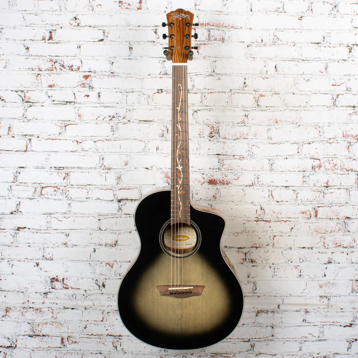 Washburn - Bella Tono Vite S9V BTS9VCECH-D Acoustic Electric Guitar Gloss Charcoal Burst - USED