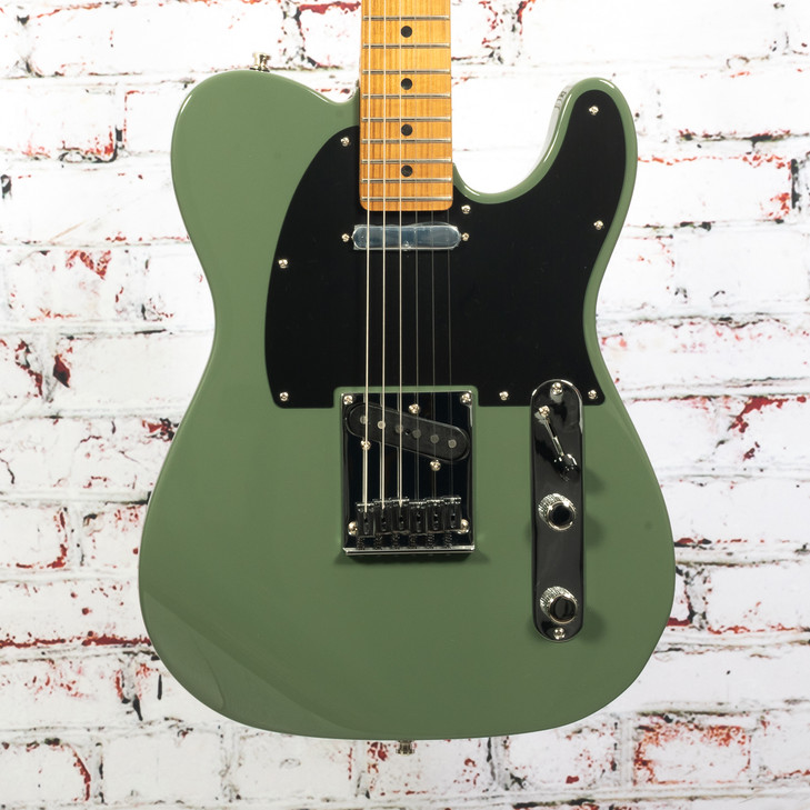 Fender - Dealer Exclusive American Ultra II - Telecaster Electric Guitar w/ Roasted Maple - Antique Olive - w/  Hardshell Case
