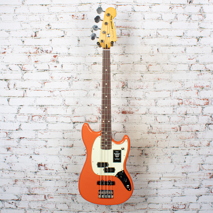 Fender - Player II Mustang PJ Bass Guitar w/ Rosewood Fingerboard - Rallye Orange
