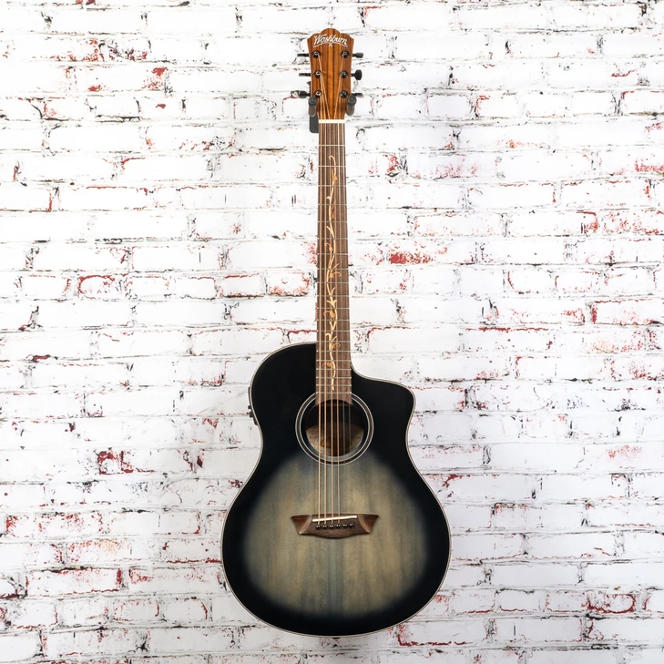 Washburn - Bella Tono Vite S9V BTS9VCECH-D Acoustic Electric Guitar Gloss Charcoal Burst - USED