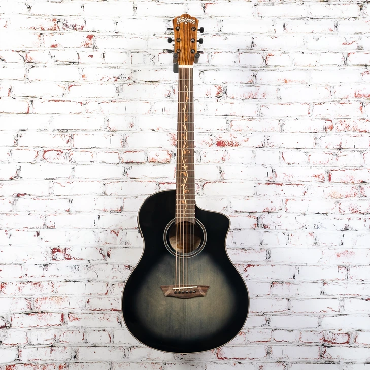 Washburn - Bella Tono Vite S9V BTS9VCECH-D Acoustic Electric Guitar Gloss Charcoal Burst - USED