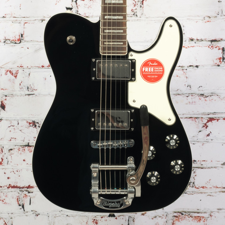 Squier - Paranormal Troublemaker Telecaster Deluxe - Electric Guitar w/  Bigsby & Laurel Fingerboard - Black