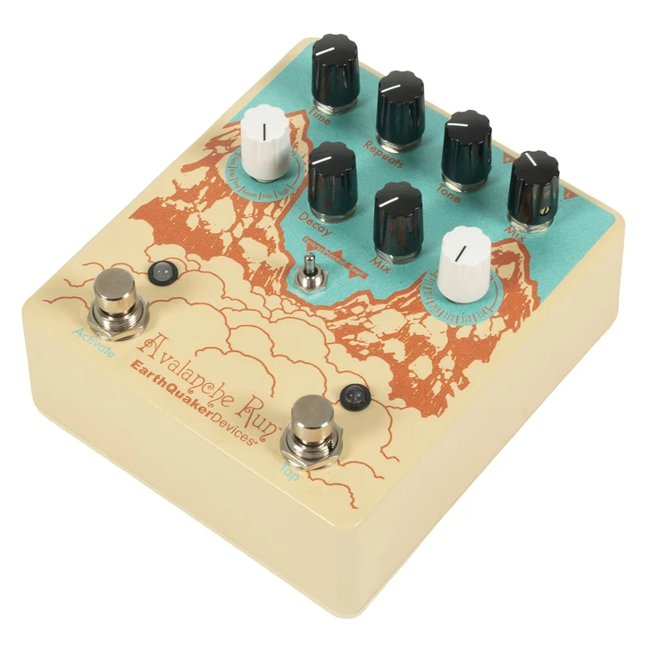 EarthQuaker Devices - Avalanche Run V2 - Stereo Reverb and Delay with Tap Tempo - Custom Color