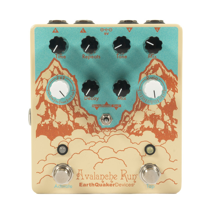 EarthQuaker Devices - Avalanche Run V2 - Stereo Reverb and Delay with Tap Tempo - Custom Color