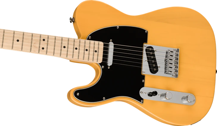 Squier - Affinity Series Telecaster Left-Handed Electric Guitar w/ Maple Fingerboard - Butterscotch Blonde