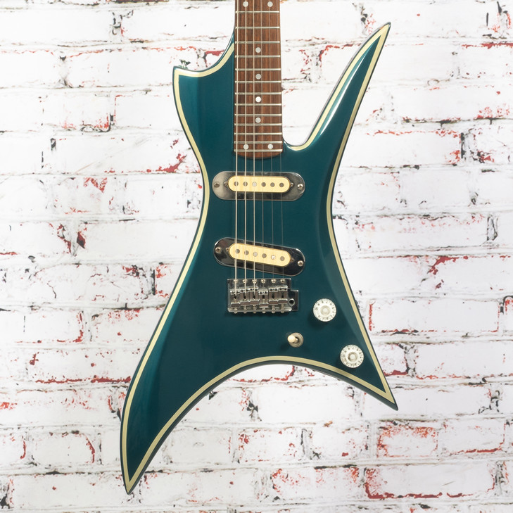 Mako - 1980s Exotec XK-4 Teal Metallic Electric Guitar w/Bag - VINTAGE