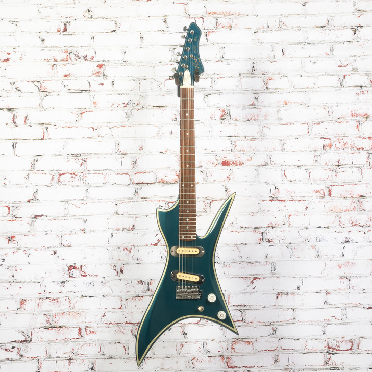 Mako - 1980s Exotec XK-4 Teal Metallic Electric Guitar w/Bag - VINTAGE
