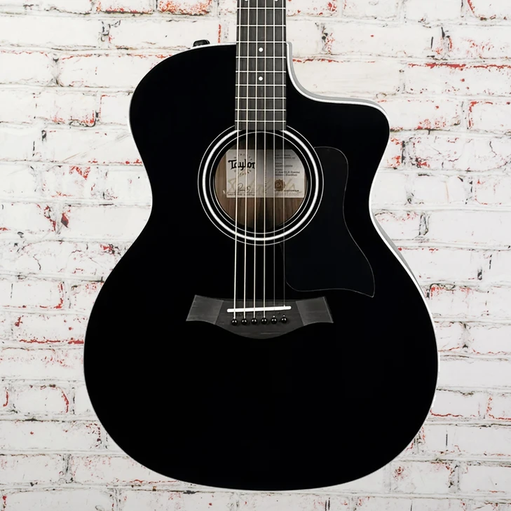 Taylor - DEMO 214ce DLX Special Edition - Acoustic-Electric Guitar - Blacktop - w/ Gigbag