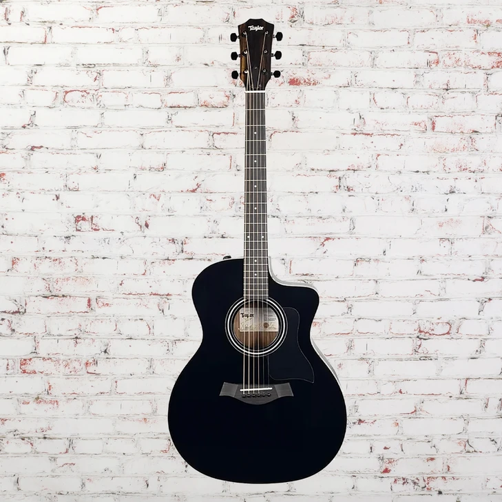 Taylor - DEMO 214ce DLX Special Edition - Acoustic-Electric Guitar - Blacktop - w/ Gigbag