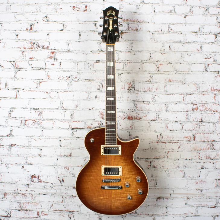 Guild - 2002 USA Bluesbird AAA Flame Top Tobacco Sunburst w/OHSC - USED