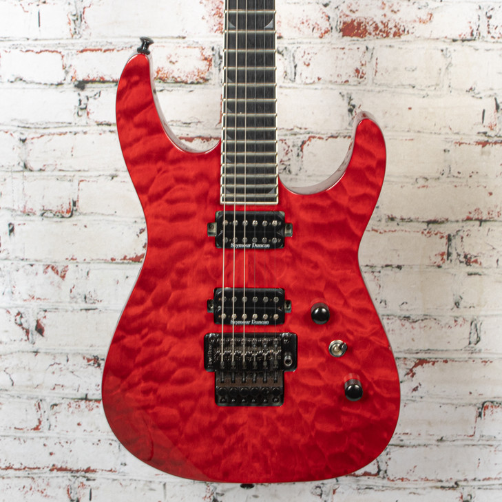 Jackson - SL2Q Pro Series Electric Guitar Transparent Red w/Case - USED