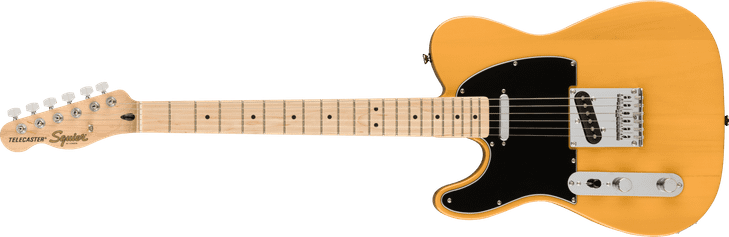 Squier Affinity Series Telecaster Lefty LH Maple FB Black Pickguard Butterscotch Blonde