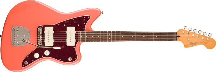 Squier Classic Vibe '60s Jazzmaster Laurel FB Tortoishell Pickguard Tahitian Coral