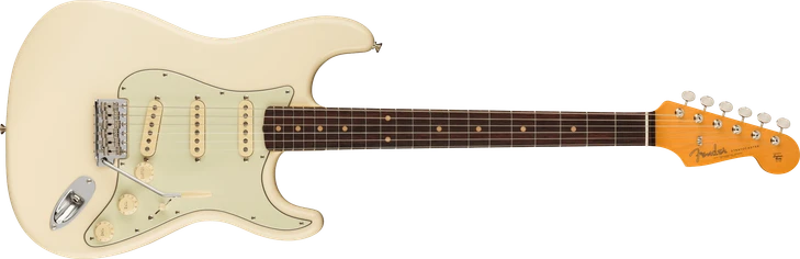 Fender American Vintage II 1961 Stratocaster Rosewood FB Olympic White with Case