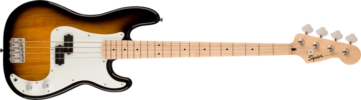 Squier Squier Sonic Precision Bass Maple FB White Pickguard 2-Color Sunburst