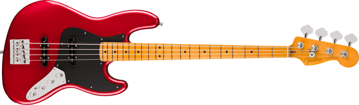 Fender American Ultra II Jazz Bass Maple FB Sinister Red with Case