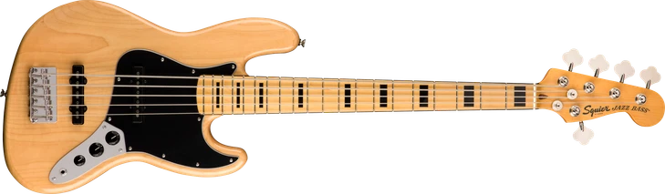 Squier Classic Vibe '70s Jazz Bass V Maple FB Natural