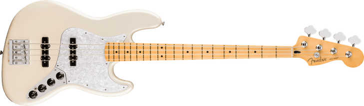 Fender Player II Modified Active Jazz Bass Maple FB Olympic Pearl with Bag