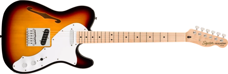 Squier Affinity Series Telecaster Thinline Maple FB White Pickguard 3-Color Sunburst