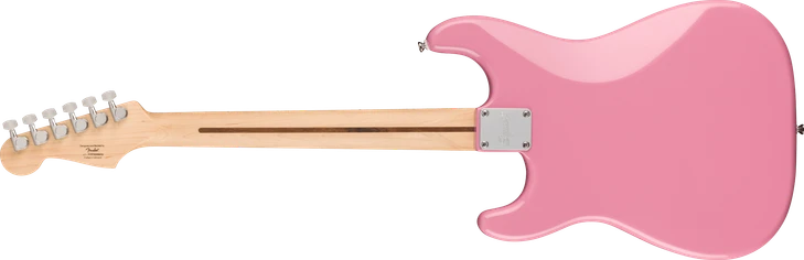 Squier Squier Sonic Stratocaster HT H Maple FB White Pickguard Flash Pink